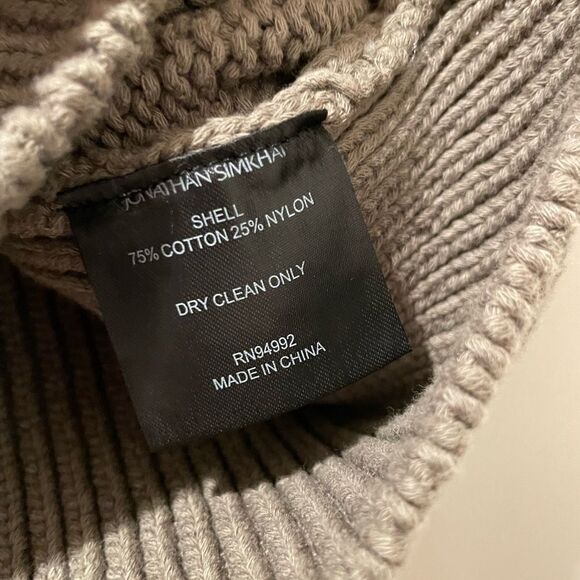 NWT JONATHAN SIMKHAI Cora Directional Rib Bralette Olive Sz. L - Picture 6 of 12